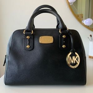 Michael Kors Small Black Saffiano Satchel